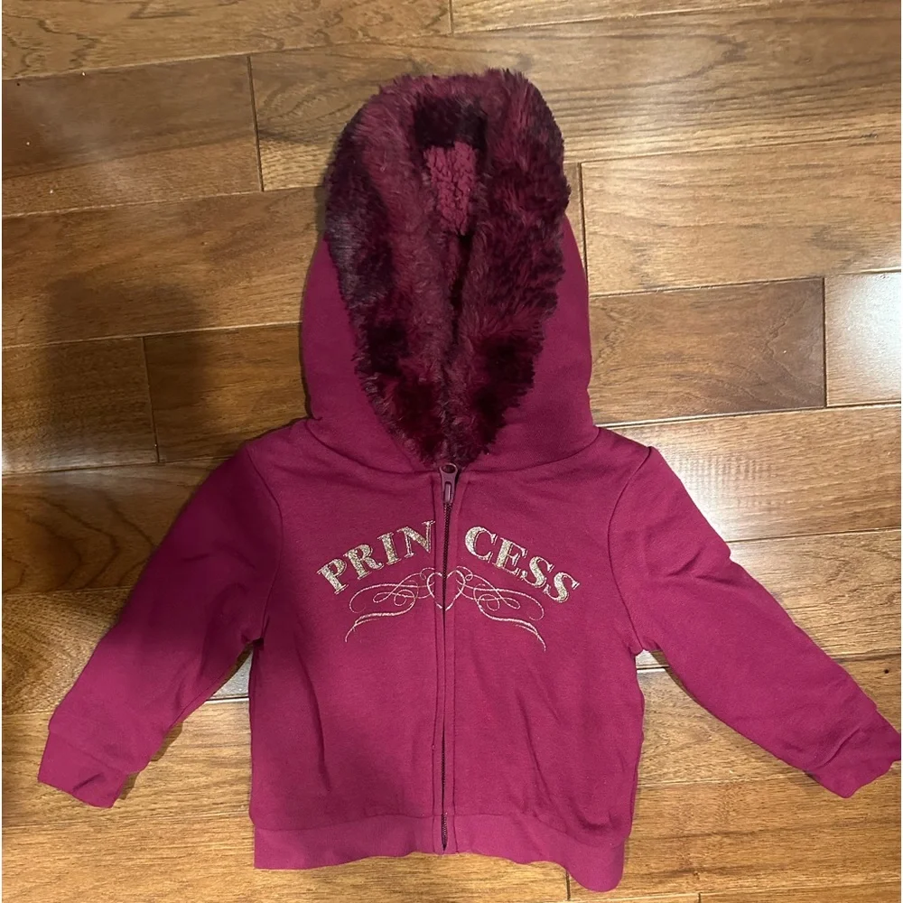 12-18 month girls princess fleece lined hoodie
